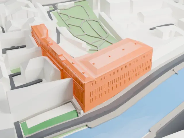 Moika Palace model, North view