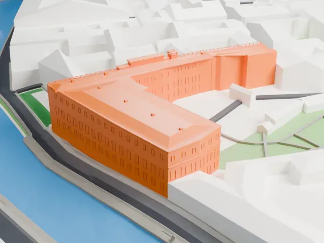 Moika Palace model, West view