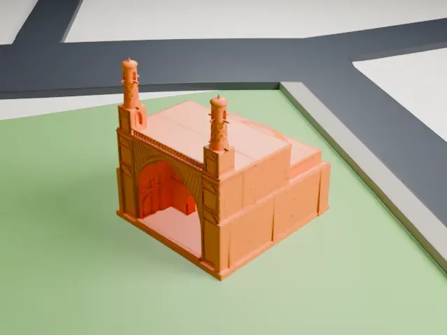 Monar Jonban model, South view