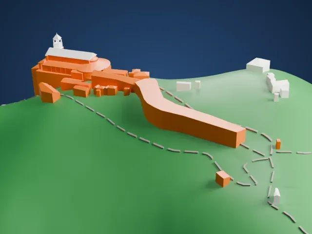 Monserrate model, East view