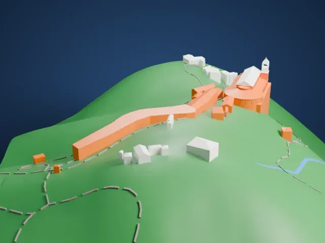 Monserrate model, North view