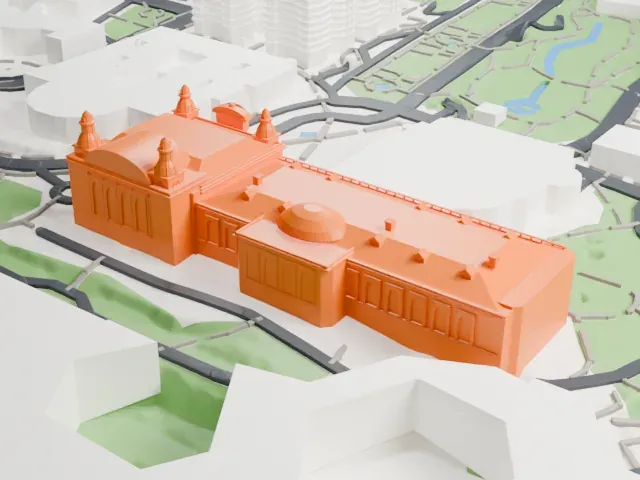Monte Carlo Casino model, East view