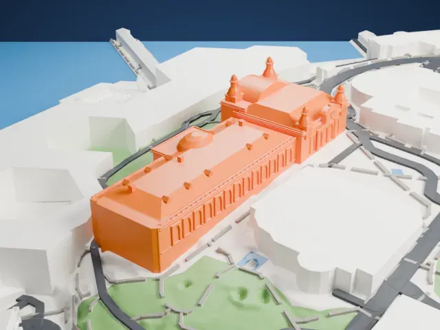 Monte Carlo Casino model, North view