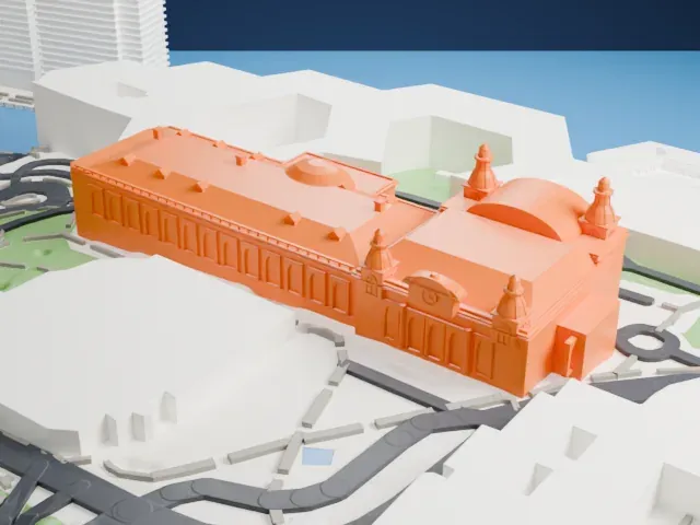 Monte Carlo Casino model, West view