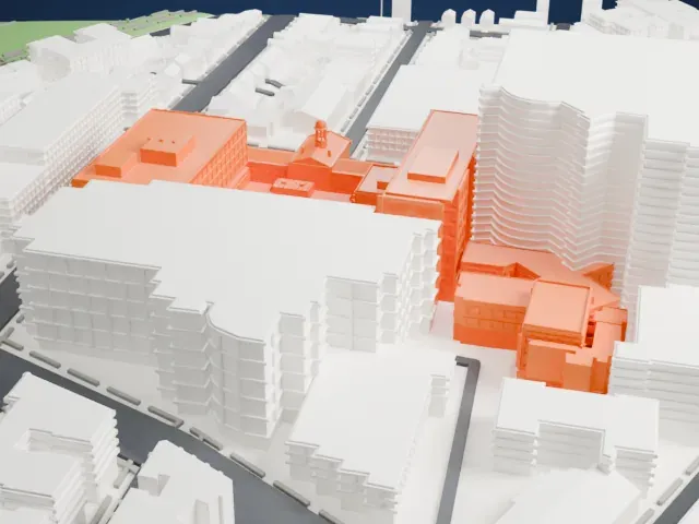 Montefiore Home for Chronic Invalids model, North view