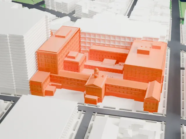 Montefiore Home for Chronic Invalids model, South view