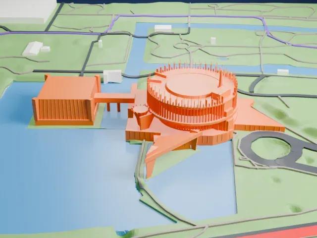 Montreal Casino model, East view
