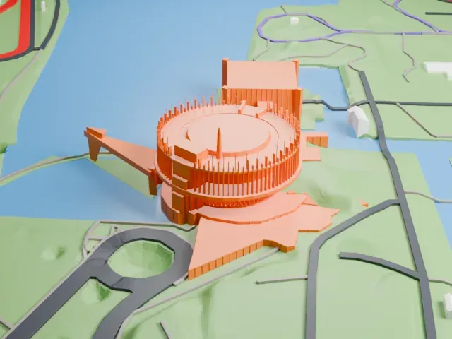 Montreal Casino model, North view