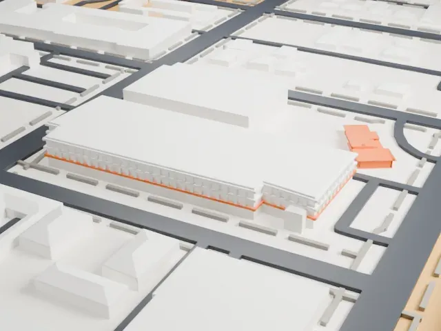 Morelli House model, West view