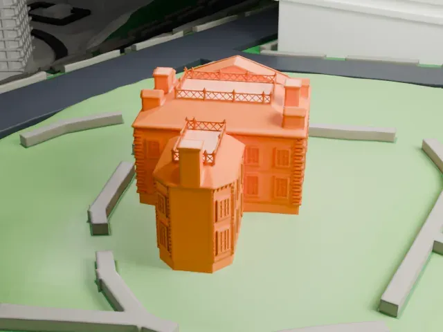 Morris–Jumel Mansion model, North view