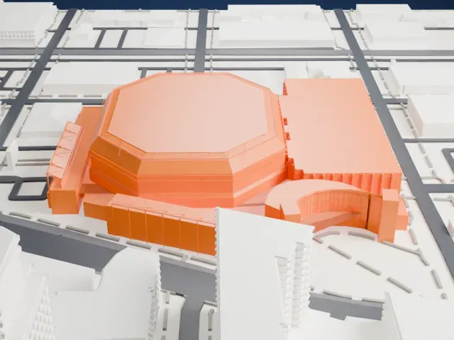 Mortgage Matchup Center model, North view