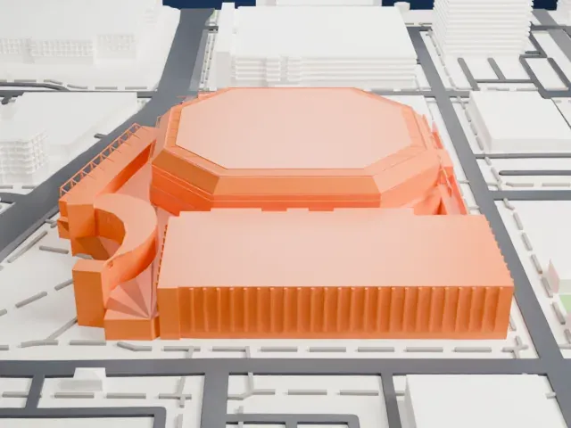 Mortgage Matchup Center model, West view