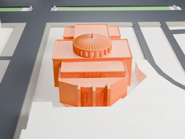Mosque Maryam model, East view