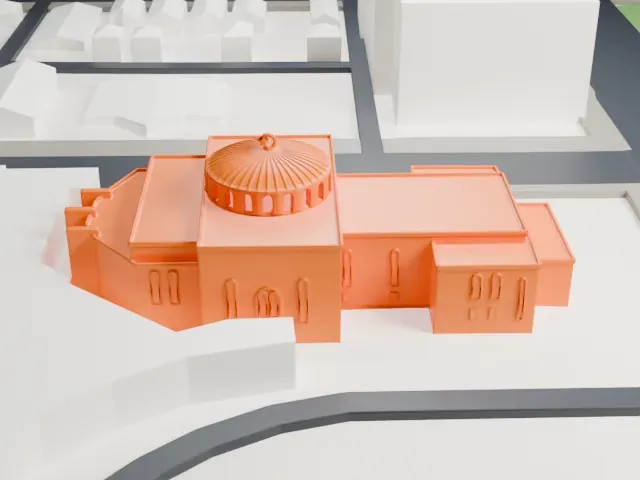Mosque Maryam model, North view