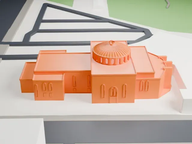 Mosque Maryam model, South view