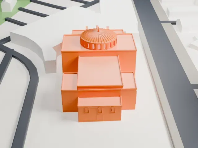 Mosque Maryam model, West view