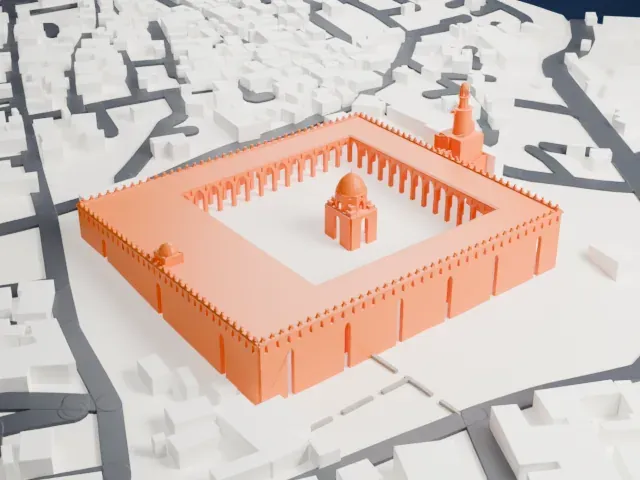 Mosque of Ibn Tulun model, East view