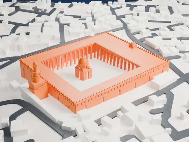 Mosque of Ibn Tulun model, West view