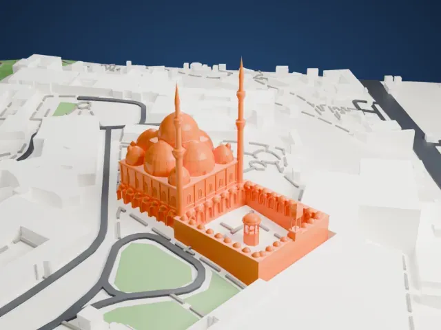 Mosque of Muhammad Ali model, North view