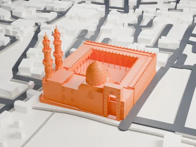 Mosque of Sultan al-Muayyad model, East view