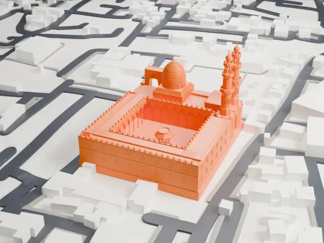 Mosque of Sultan al-Muayyad model, West view