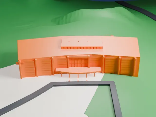 Honda Collection Hall, Motegi model, East view