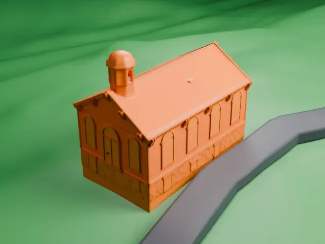 Mount Hope Miners' Church model, East view