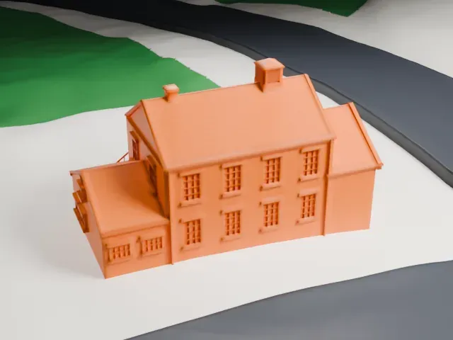 Mount Vernon School, Chatham Township model, North view