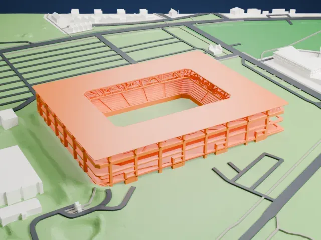 MSV-Arena model, East view