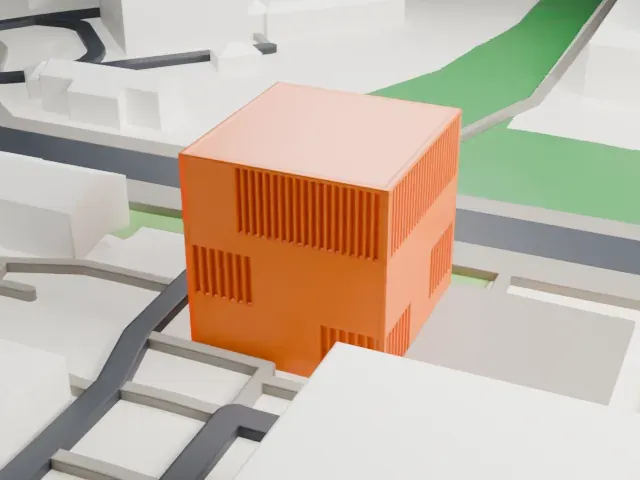 Munich Documentation Centre model, North view
