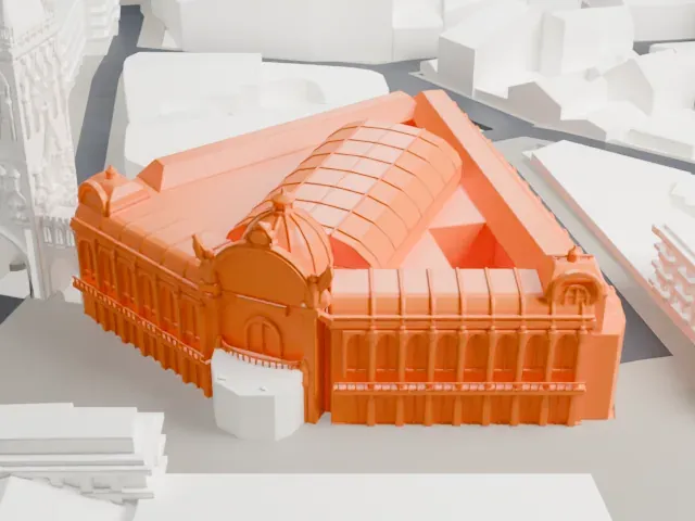 Municipal House model, East view