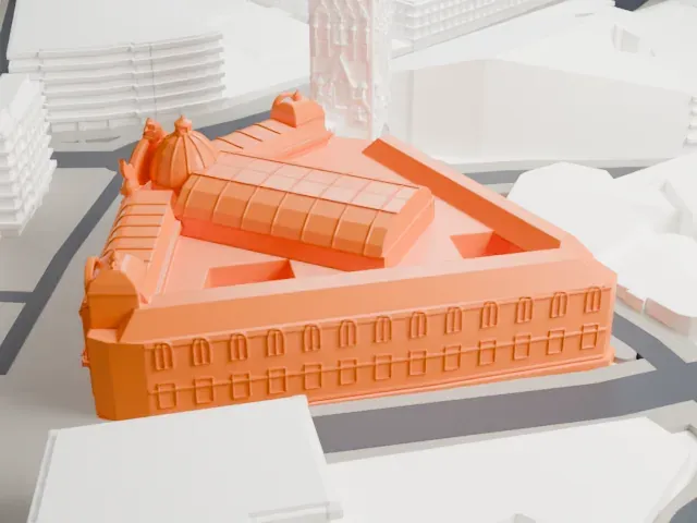 Municipal House model, North view