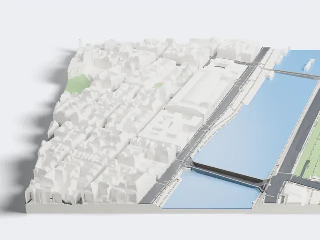 Musée d'Orsay model, East view