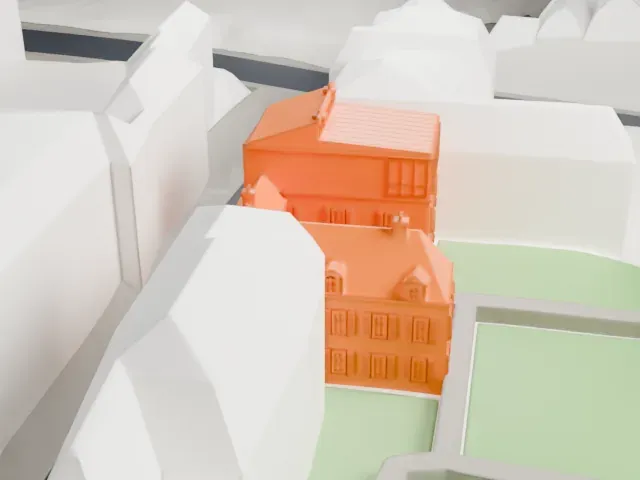 Musée de Montmartre model, East view