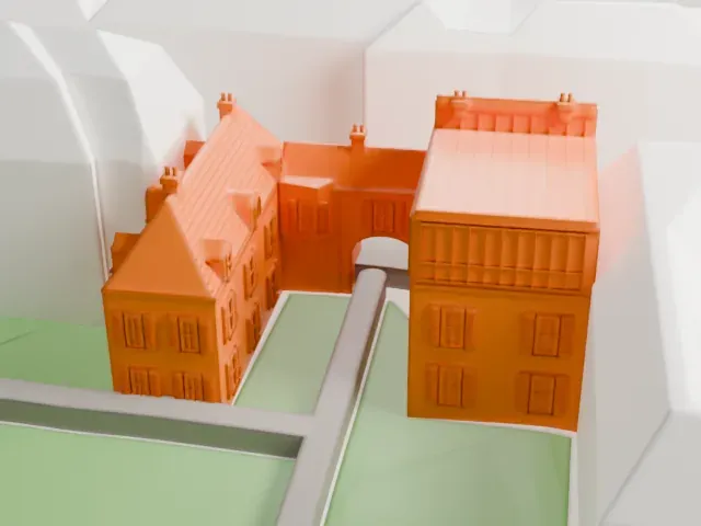 Musée de Montmartre model, North view