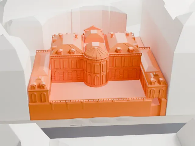 Musée Jacquemart-André model, South view