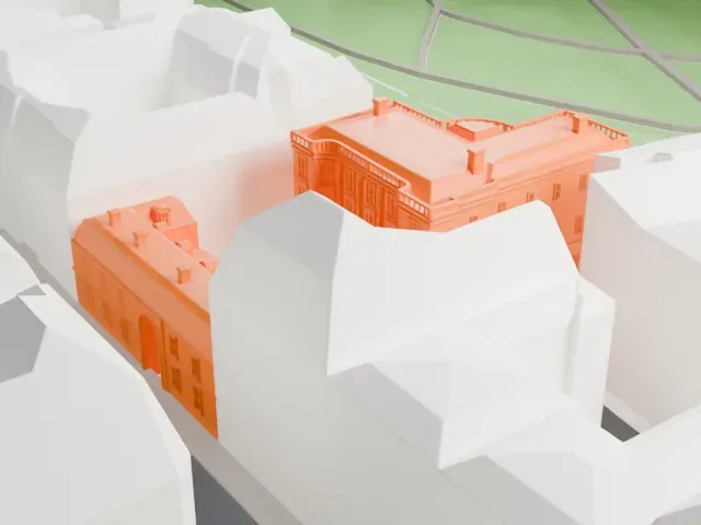 Musée Nissim de Camondo model, East view