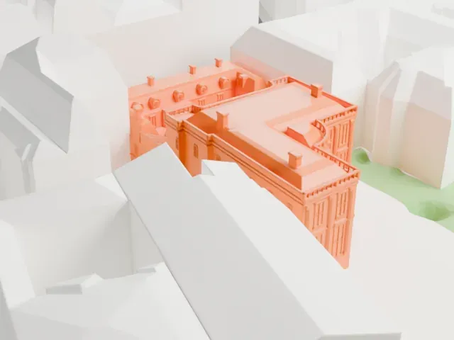 Musée Nissim de Camondo model, North view