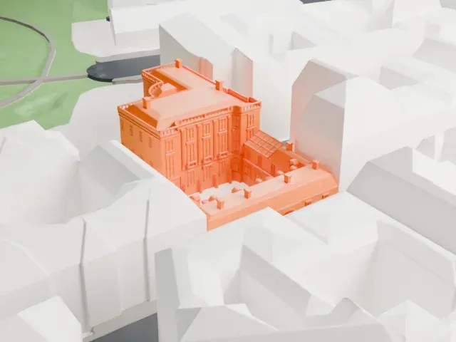 Musée Nissim de Camondo model, South view