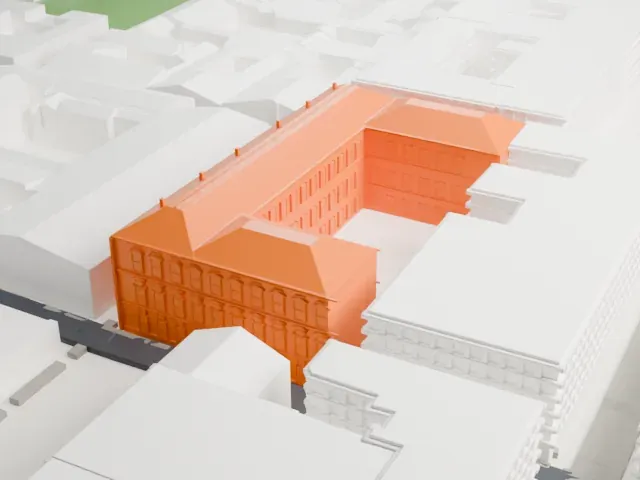 Museo Egizio model, North view