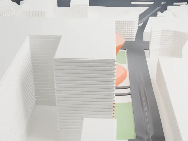 Museo Soumaya model, North view