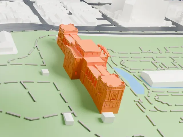 Museu Paulista model, East view