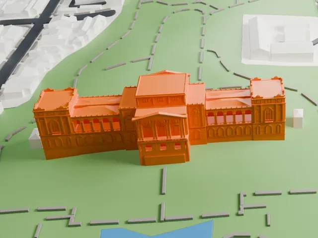 Museu Paulista model, North view