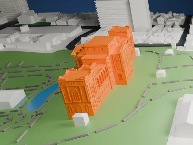 Museu Paulista model, West view