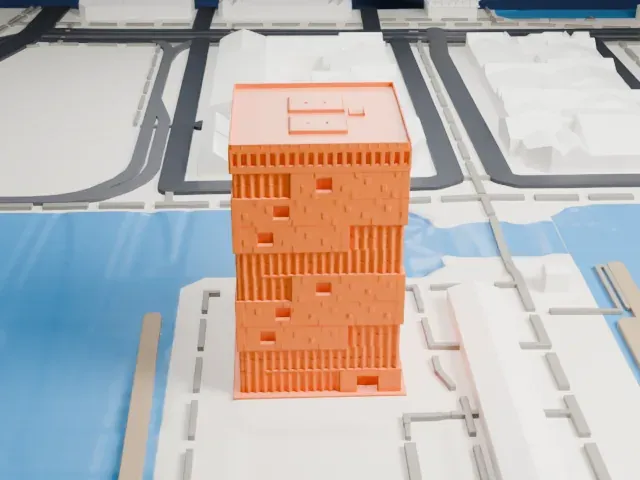 Museum aan de Stroom model, South view