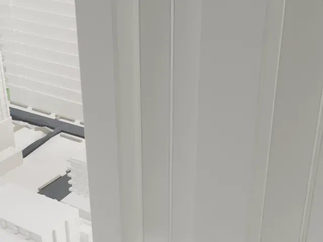 Mutual Reserve Building model, North view