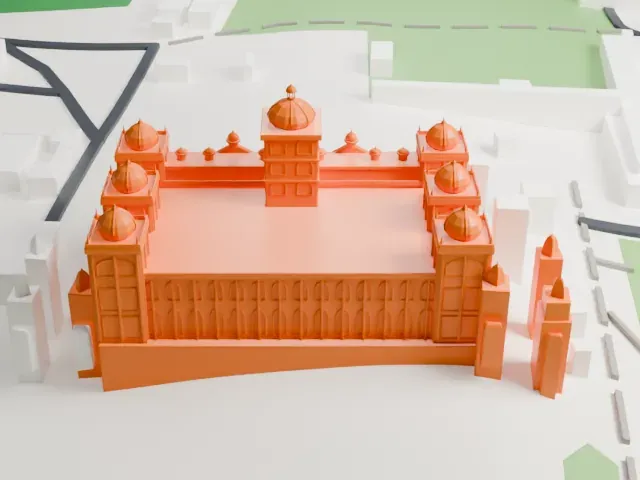 Mysore Palace model, East view