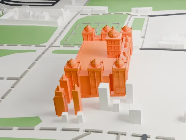 Mysore Palace model, North view