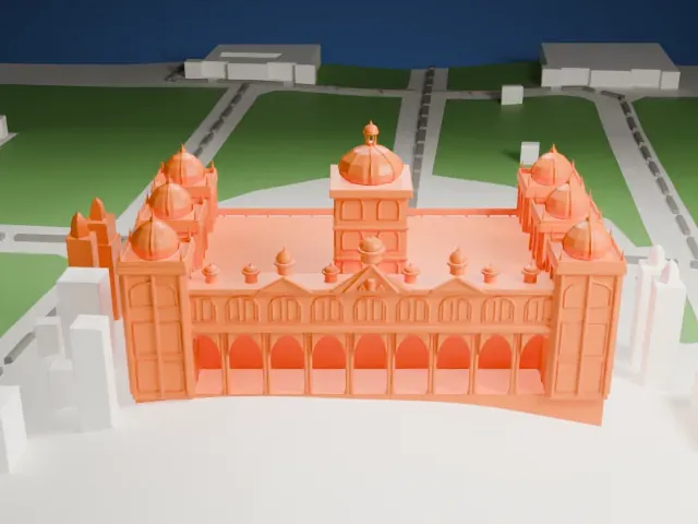 Mysore Palace model, West view