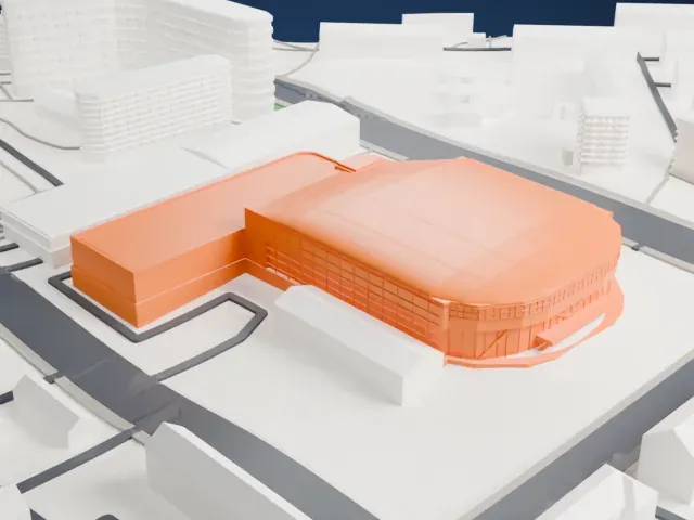 Mytishchi Arena model, East view